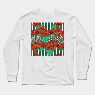 red flowers Long Sleeve T-Shirt